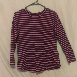 Purple and Black LongSleeve Shirt